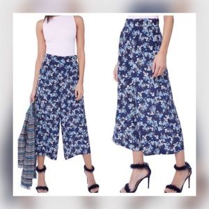 Juicy Couture Silk Crop Flare Wideleg Pants Sz 10